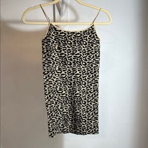 Nikibiki Leopard Print Tank Top - Black and Cream..t2